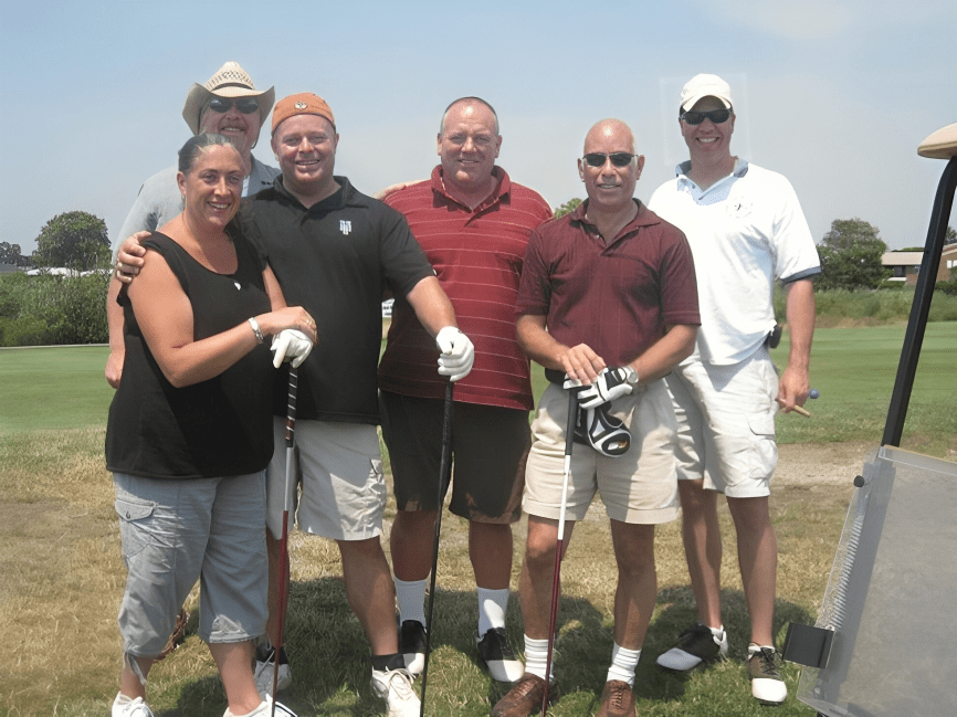 Casual golf outing with friends